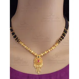 Ramdev Art Fashion Jwellery Brass Gold Plated Mangalsutra-picture-40