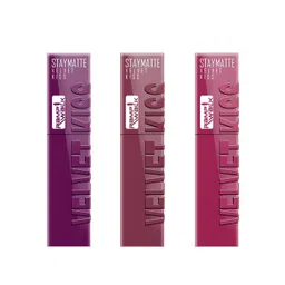 Ramp Walk Velvet Kiss Set Of 3 Waterproof Liquid Lipstick - 3.5 ml Each - Shade - 3 -4 -8-picture-23