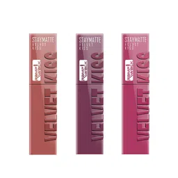 Ramp Walk Velvet Kiss Set Of 3 Waterproof Liquid Lipstick - 3.5 ml Each- Shade- 5- 6- 10-picture-18
