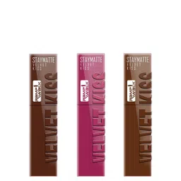 Ramp Walk Velvet Kiss Set Of 3 Waterproof Liquid Lipstick - 3.5 ml Each - Shade 7 - 8 - 11-picture-15