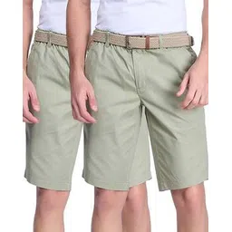 ramraj cotton Men Mid Rise Cotton Shorts-picture-14