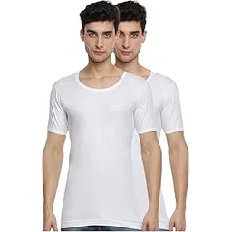 ramraj cotton Ramraj Men's Cotton Pack of 2 Solid Sleeve Round Neck with Extended Length for Easy Tuck-picture-39