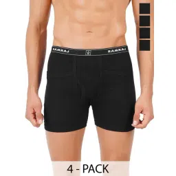 Ramraj Black Combed cotton Solid Regular Fit Trunks-picture-20
