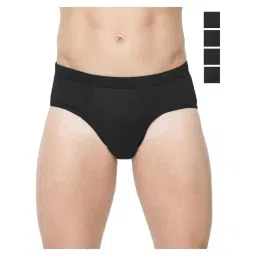 Ramraj Black Combed Cotton Solid Slim Fit Briefs-picture-11