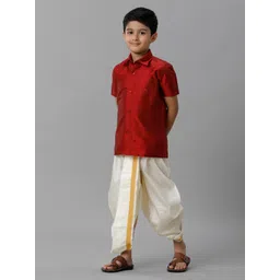 Ramraj Boys Ethnic Shirt With Dhoti Pants image 5