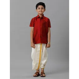 Ramraj Boys Ethnic Shirt With Dhoti Pants image 2