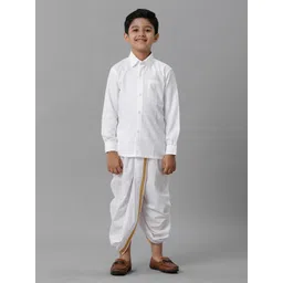 Ramraj Boys Long Sleeves Shirt With Dhoti Pants-picture-27