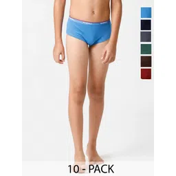 Ramraj Boys Pack Of 10 Basic Briefs-picture-56