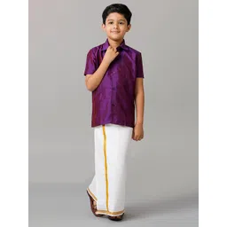 Ramraj Boys Shirt with Adjustable Veshti-picture-39