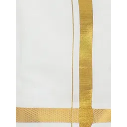 Ramraj Boys Shirt With Golden Zari Dhoti image 4