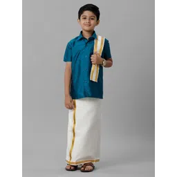 Ramraj Boys Shirt With Veshti And Angavastram-picture-54
