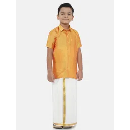 Ramraj Boys Short Sleeves Shirt With Dhoti-picture-57