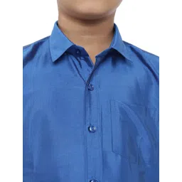 Ramraj Boys Short Sleeves Shirt With Dhoti image 2