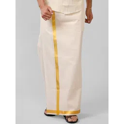 Ramraj Dhoti With Zari Border-picture-56