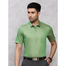 Ramraj Green Cotton PolyCotton Regular Fit  Shirts-picture-27