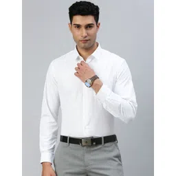 Ramraj Men Classic Spread Collar Solid Cotton Formal Shirt-picture-18