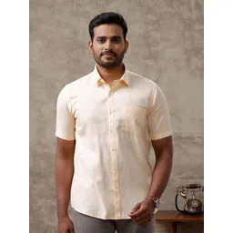 Ramraj Men Cotton Spread Collar Slim Fit Casual Shirt-picture-15