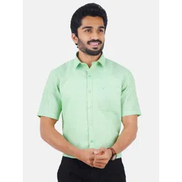 Ramraj Men Green Classic Formal Shirt-picture-23