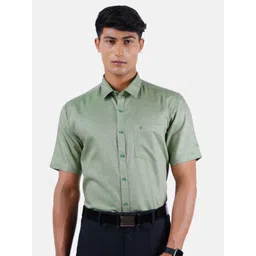 Ramraj Men Pure Cotton Solid Half Sleeve Formal Shirt-picture-38