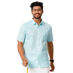 Ramraj Men Solid Spread Collar Casual Casual Shirt-picture-32