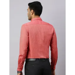 Ramraj Men Spread Collar Solid Cotton Formal Shirt image 4