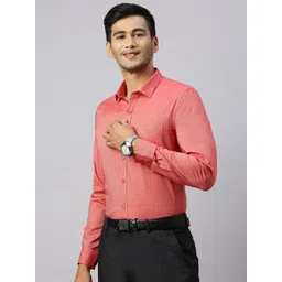 Ramraj Men Spread Collar Solid Cotton Formal Shirt image 3