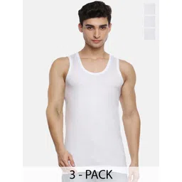 Ramraj Pack Of 3 Men Cotton Innerwear Vests R1ASukraRN3Pcs-picture-23