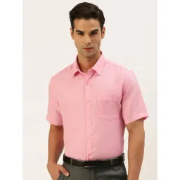 Ramraj Rose Pink Regular Fit Shirt-picture-46