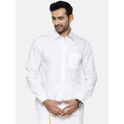 Ramraj Spread Collar Cotton Casual Shirt-picture-18