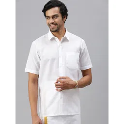 Ramraj Spread Collar Cotton Casual Shirt-picture-38