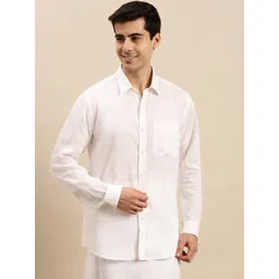 Ramraj Spread Collar Opaque Cotton Casual Shirt-picture-14