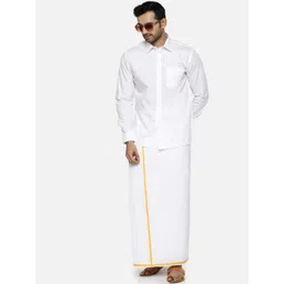 Ramraj Spread Collar Opaque Cotton Casual Shirt-picture-16