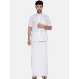 Ramraj Spread Collar Opaque Cotton Casual Shirt-picture-17