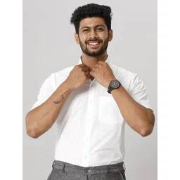 Ramraj Spread Collar Opaque Cotton Formal Shirt-picture-30