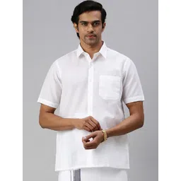Ramraj Spread Collar Pure Cotton Casual Shirt-image-25