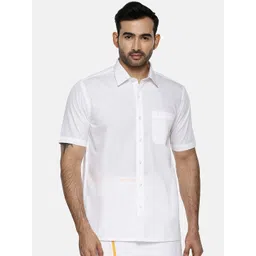 Ramraj Spread Collar Pure Cotton Casual Shirt-picture-28