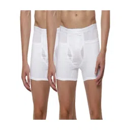 Ramraj White Combed cotton Solid Regular Fit Trunks-picture-38