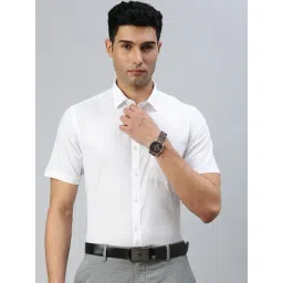 Ramraj White Slim Fit Solid Formal Shirt-picture-33