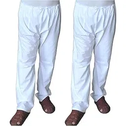 ramraj trends White Cotton Pyjama for Men - 100% Pure Lucknowi Naada Pajama-picture-45