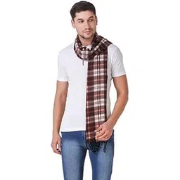 ranaji Woolen Muffler Scarf for Men and Women - Stylish Winter Shawl (Pack of 1, Multicolor Checked)-picture-43