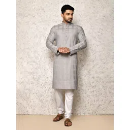 RANAK Men Checked Festive Straight Kurta-picture-34