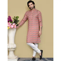 RANAK Men Embroidered Regular Kurta with Pyjamas-picture-27