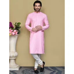 RANAK Men Ethnic Motifs Embroidered Thread Work Kurta-picture-31