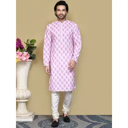 RANAK Men Ethnic Motifs Thread Work Kurta-picture-20