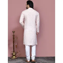 RANAK Men Ethnic Motifs Thread Work Kurta image 4