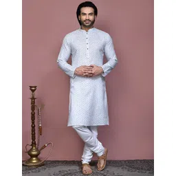 RANAK Men Geometric Thread Work Kurta-picture-28