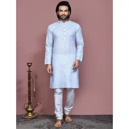 RANAK Men Geometric Thread Work Kurta-picture-37