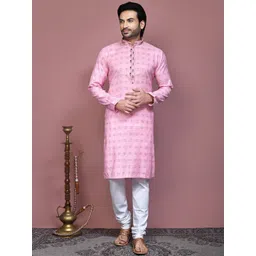RANAK Men Printed Thread Work Kurta-picture-24
