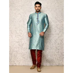 RANAK Men Woven Design Festive Straight Kurta-picture-40
