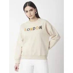 R&B Beige Cotton Embellished Sweatshirt-picture-19